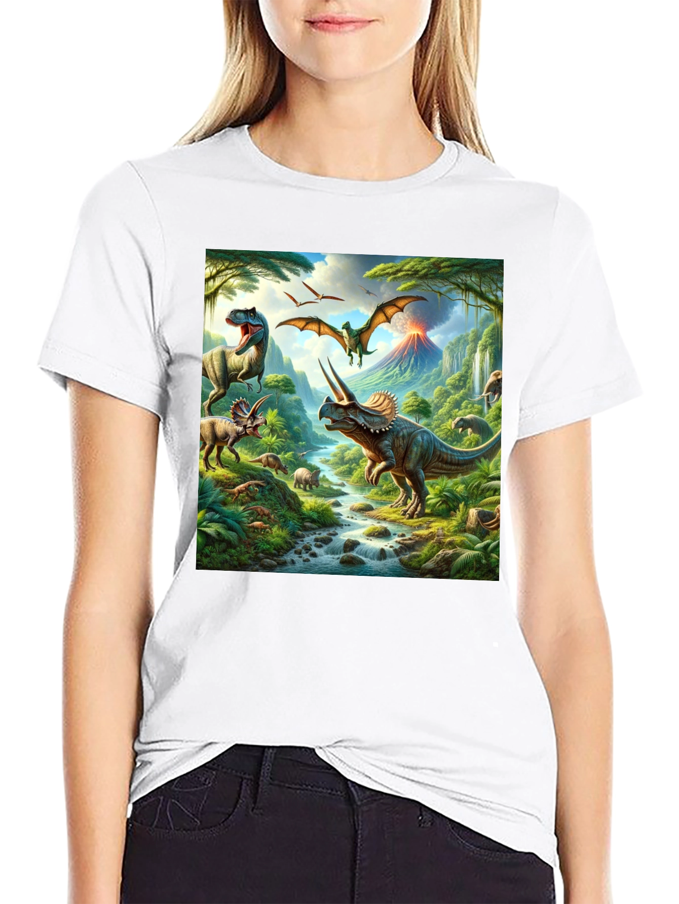 Dinosaur Print T-Shirt - Prehistoric Adventure