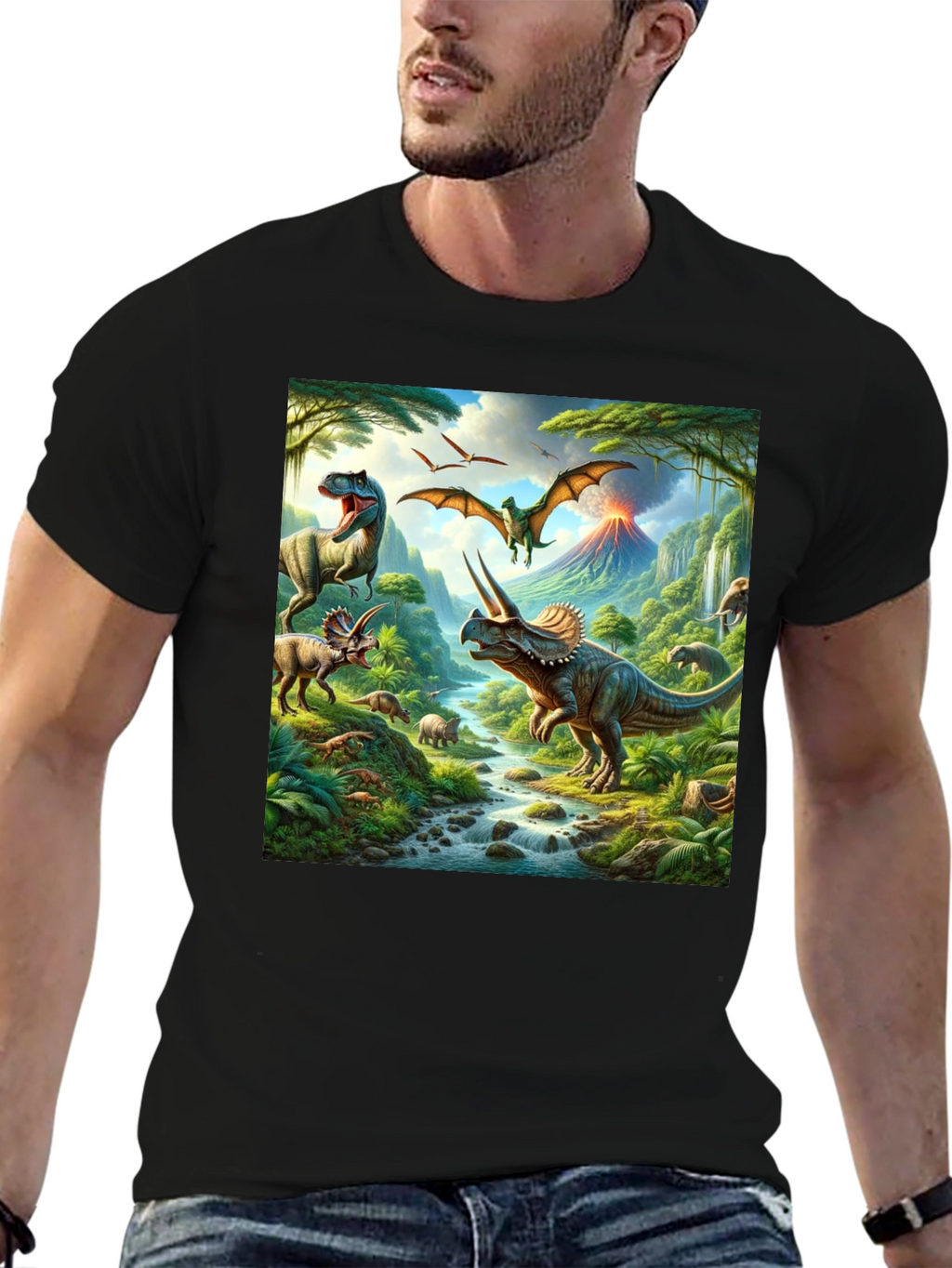 Dinosaur Print T-Shirt - Prehistoric Adventure