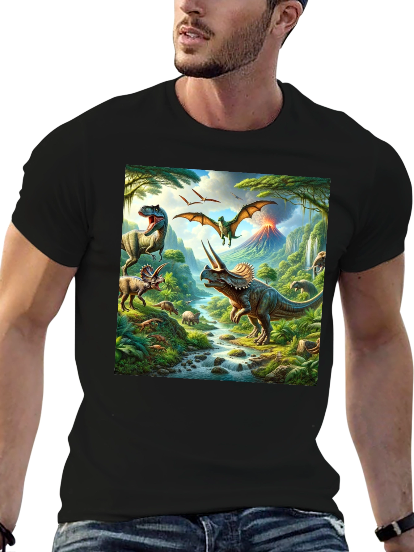 Dinosaur Print T-Shirt - Prehistoric Adventure