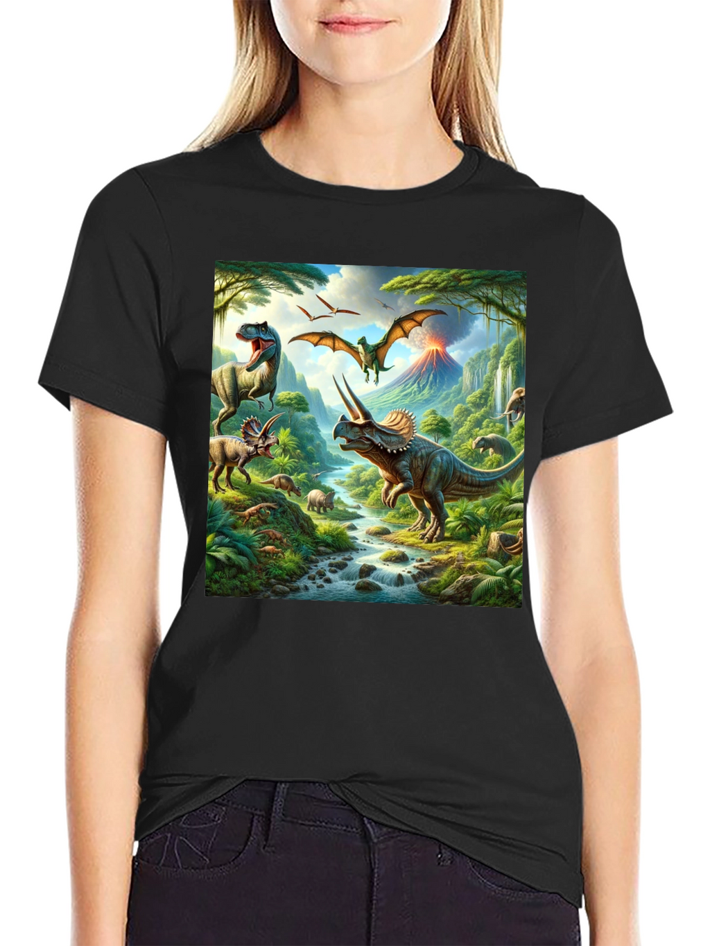 Dinosaur Print T-Shirt - Prehistoric Adventure