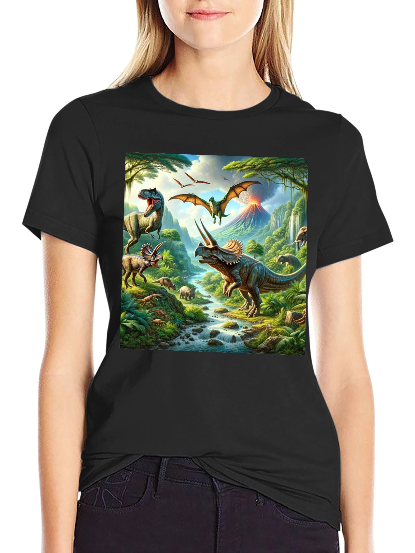 Dinosaur Print T-Shirt - Prehistoric Adventure