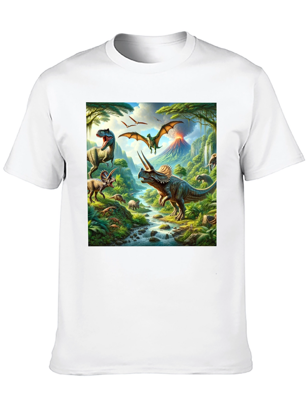 Dinosaur Print T-Shirt - Prehistoric Adventure