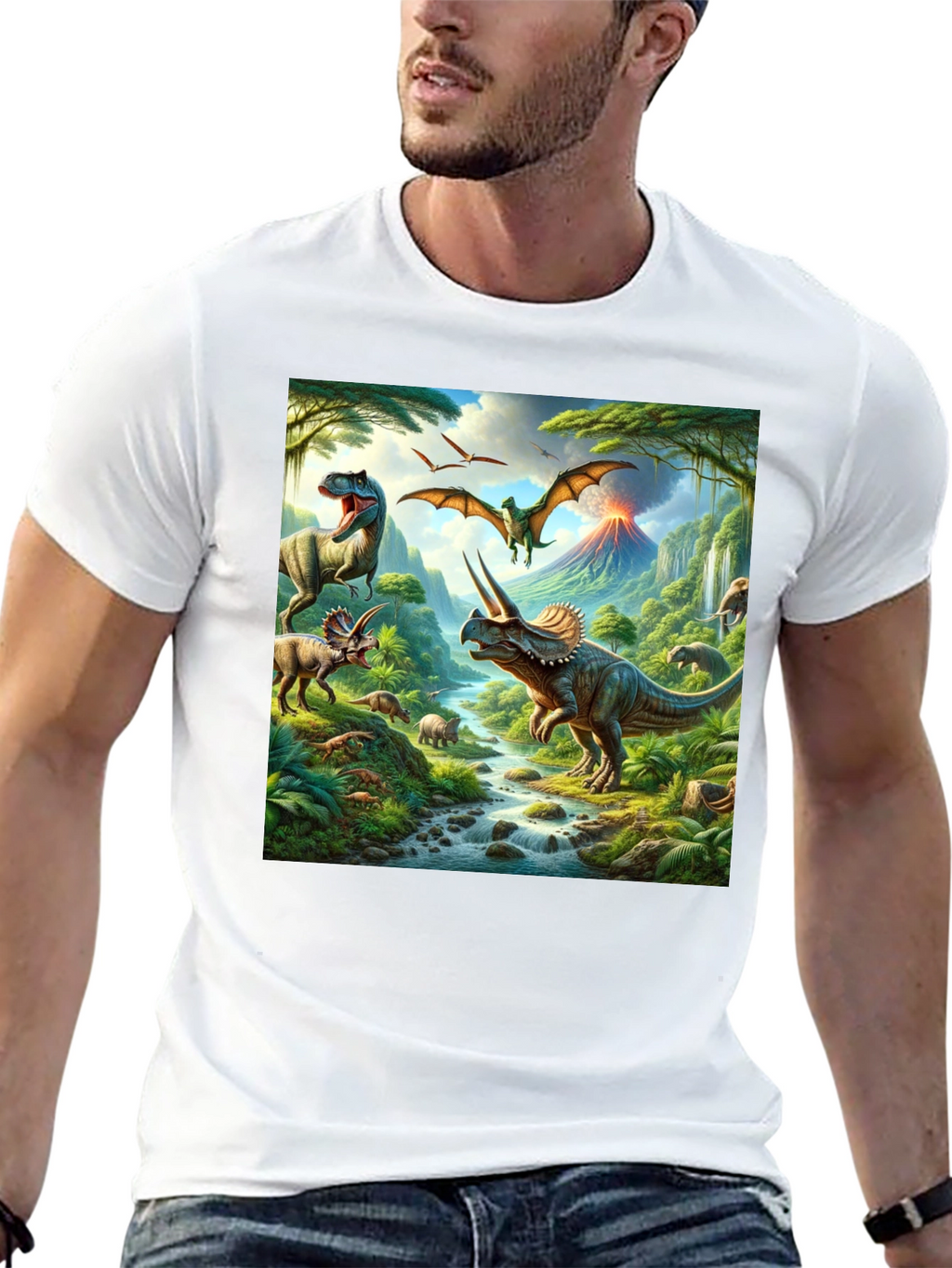 Dinosaur Print T-Shirt - Prehistoric Adventure