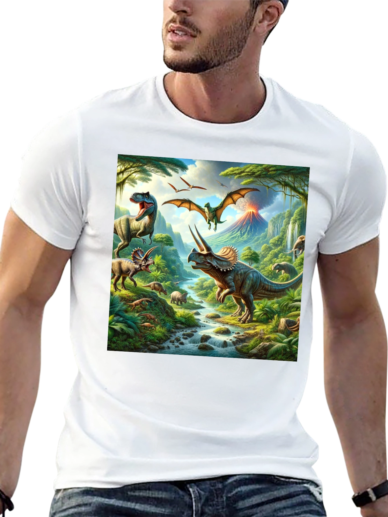 Dinosaur Print T-Shirt - Prehistoric Adventure