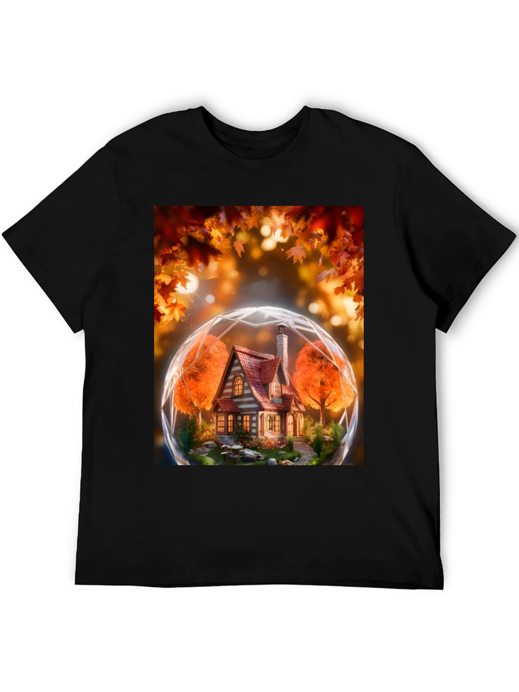 Autumnal House Globe Graphic Tee