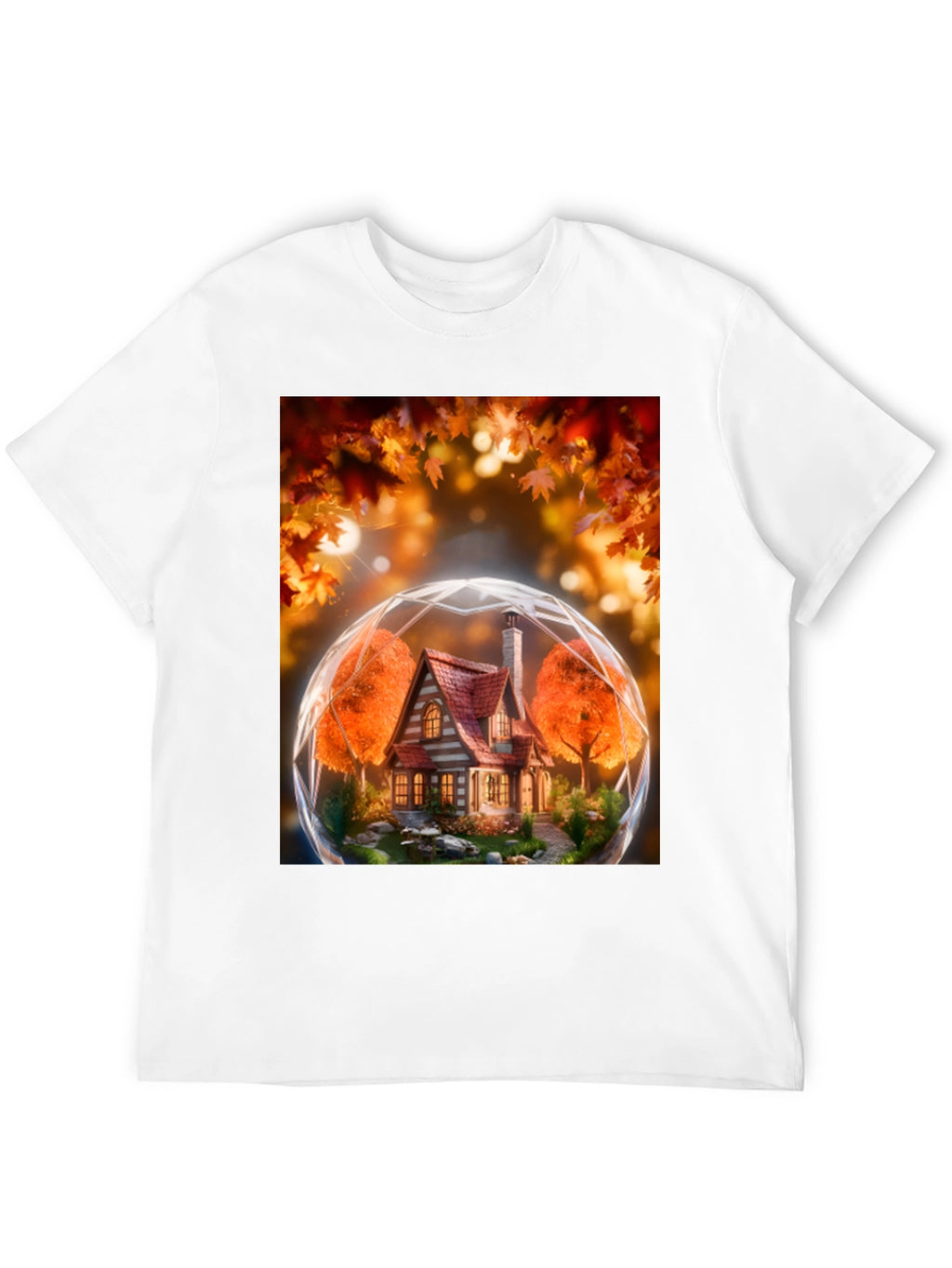 Autumnal House Globe Graphic Tee