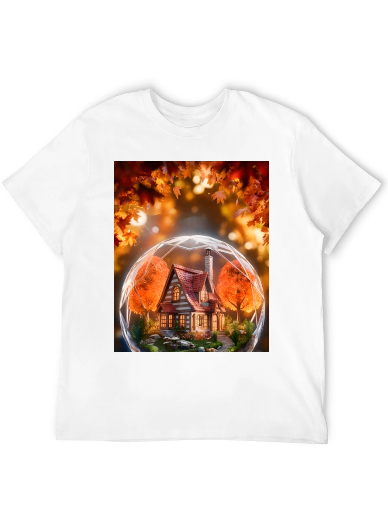 Autumnal House Globe Graphic Tee