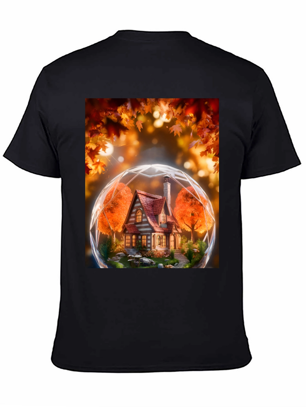 Autumnal House Globe Graphic Tee