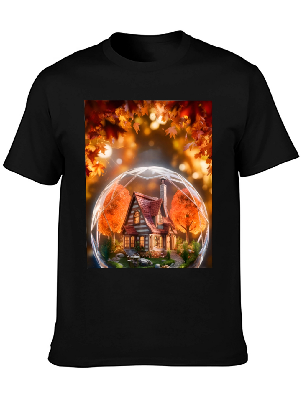Autumnal House Globe Graphic Tee