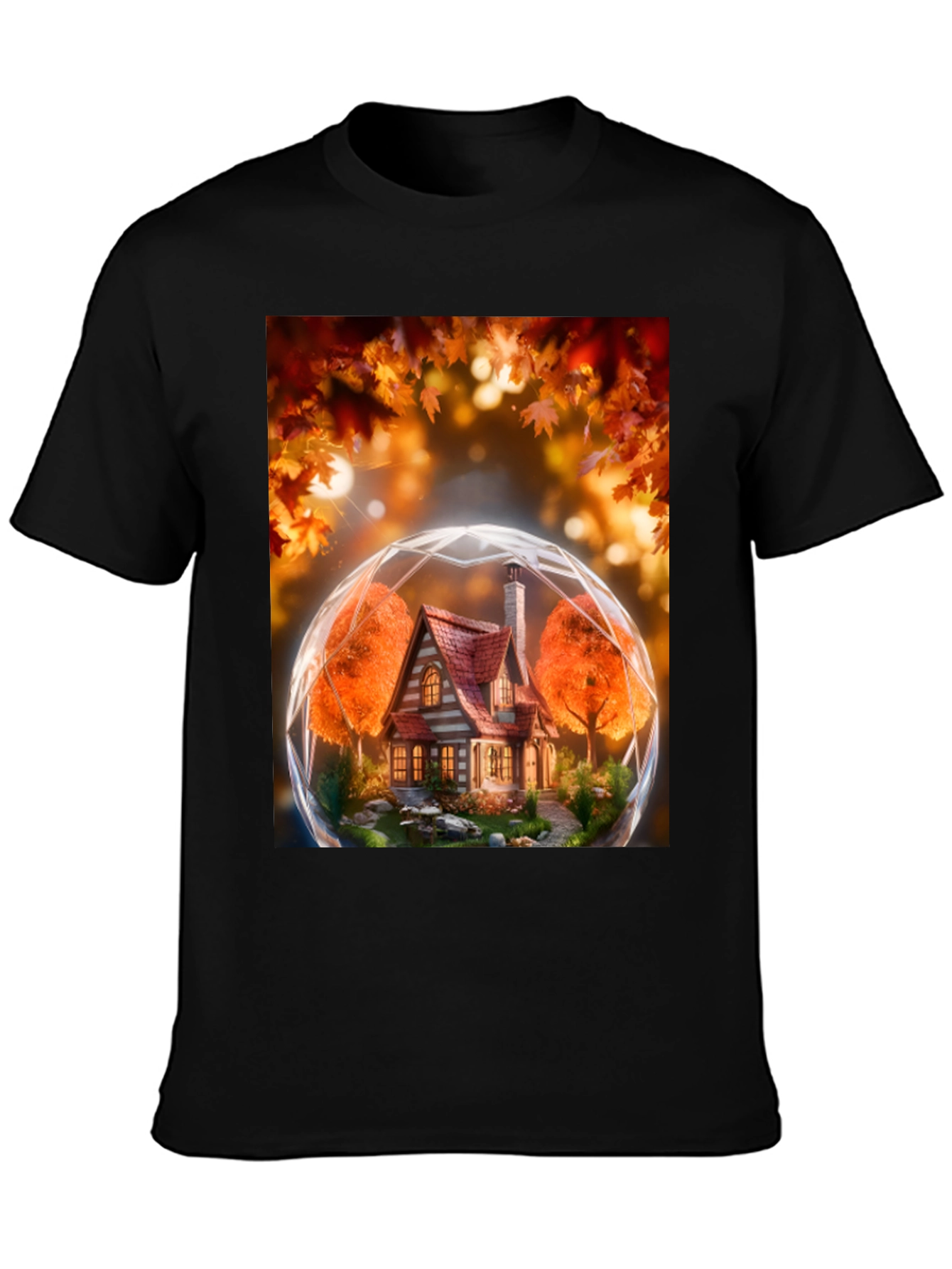 Autumnal House Globe Graphic Tee
