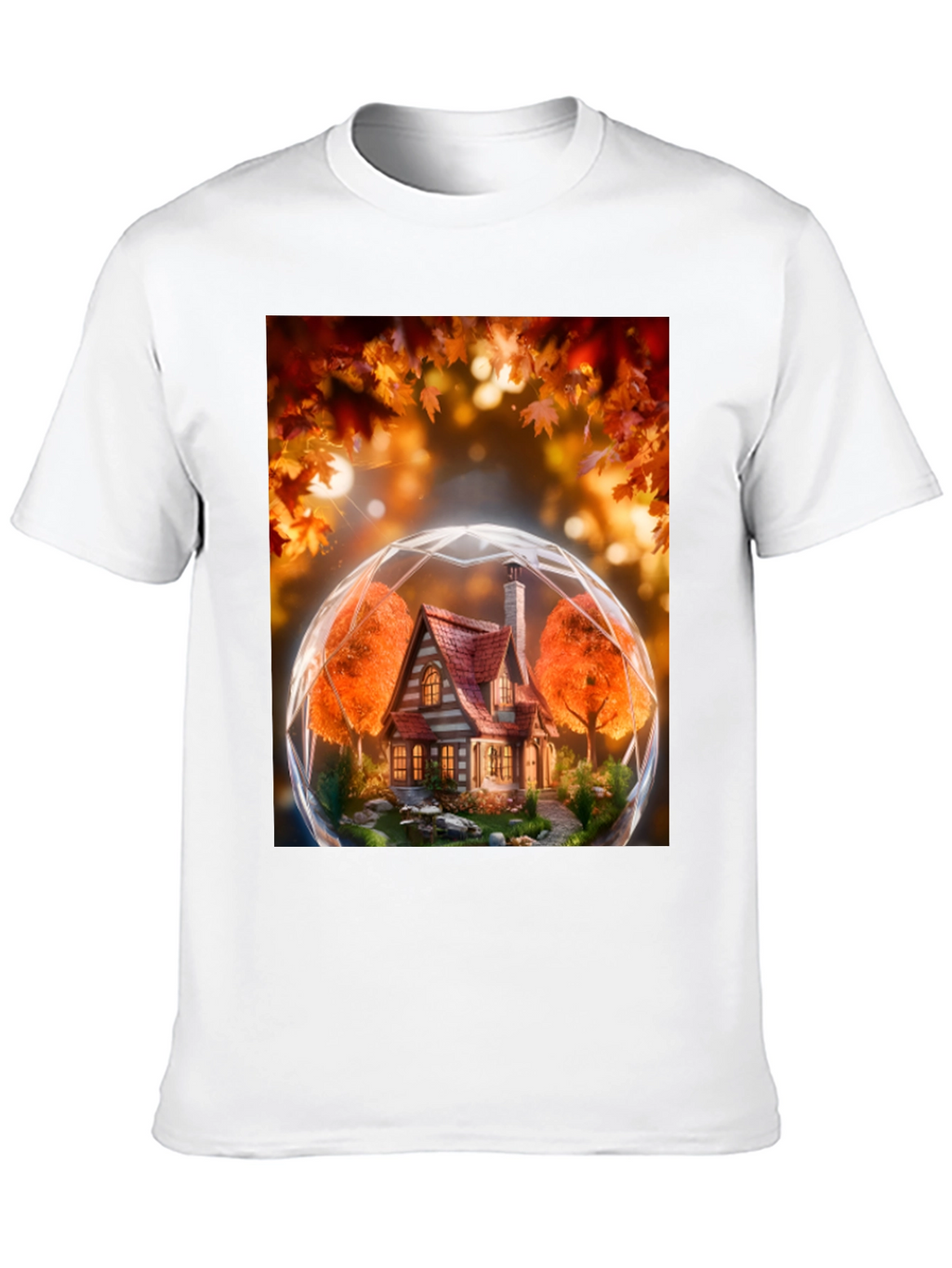 Autumnal House Globe Graphic Tee