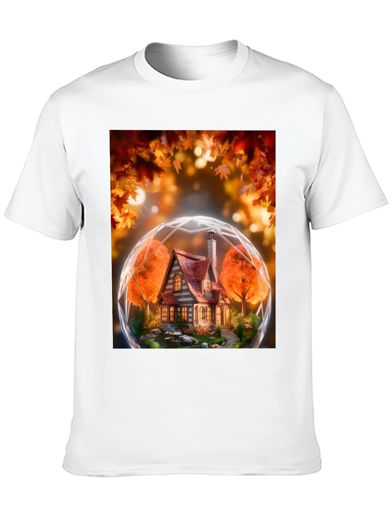 Autumnal House Globe Graphic Tee