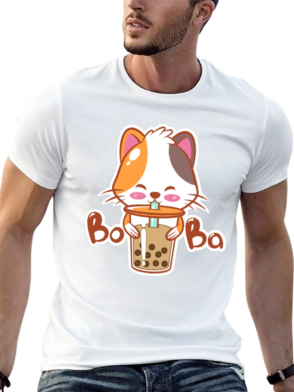 Cat Boba T-Shirt - Cute Kawaii Style