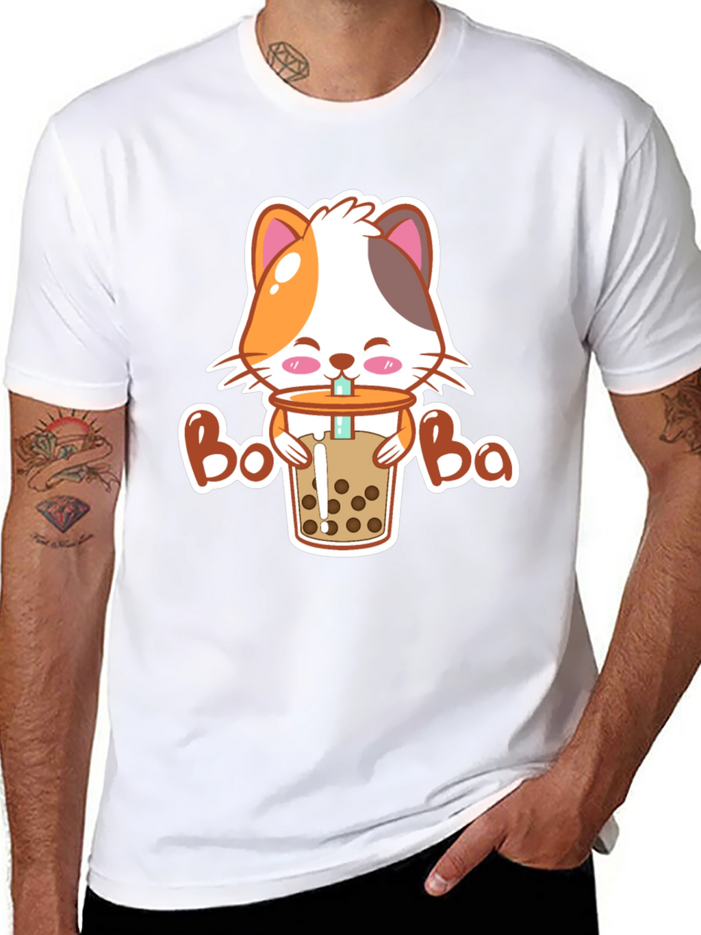 Cat Boba T-Shirt - Cute Kawaii Style