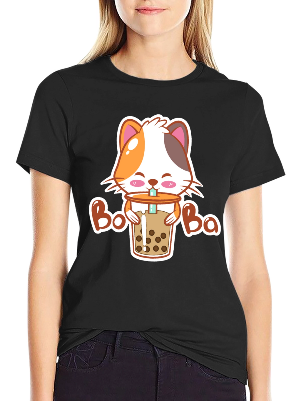 Cat Boba T-Shirt - Cute Kawaii Style