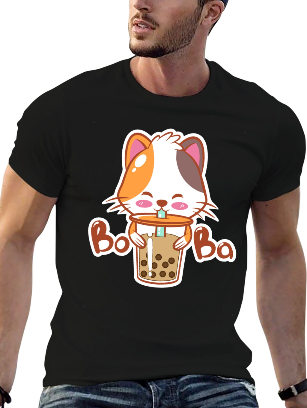 Cat Boba T-Shirt - Cute Kawaii Style