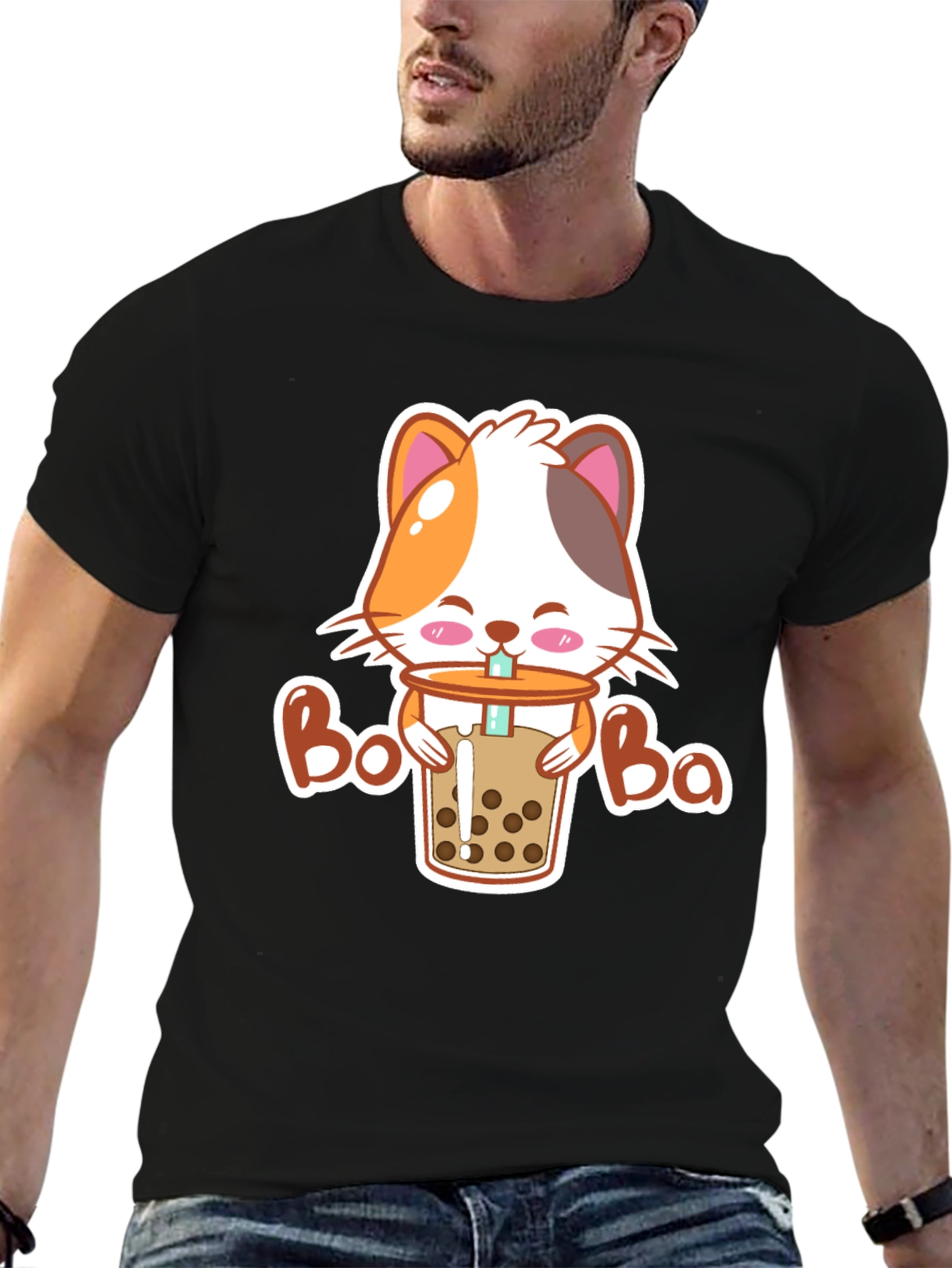 Cat Boba T-Shirt - Cute Kawaii Style