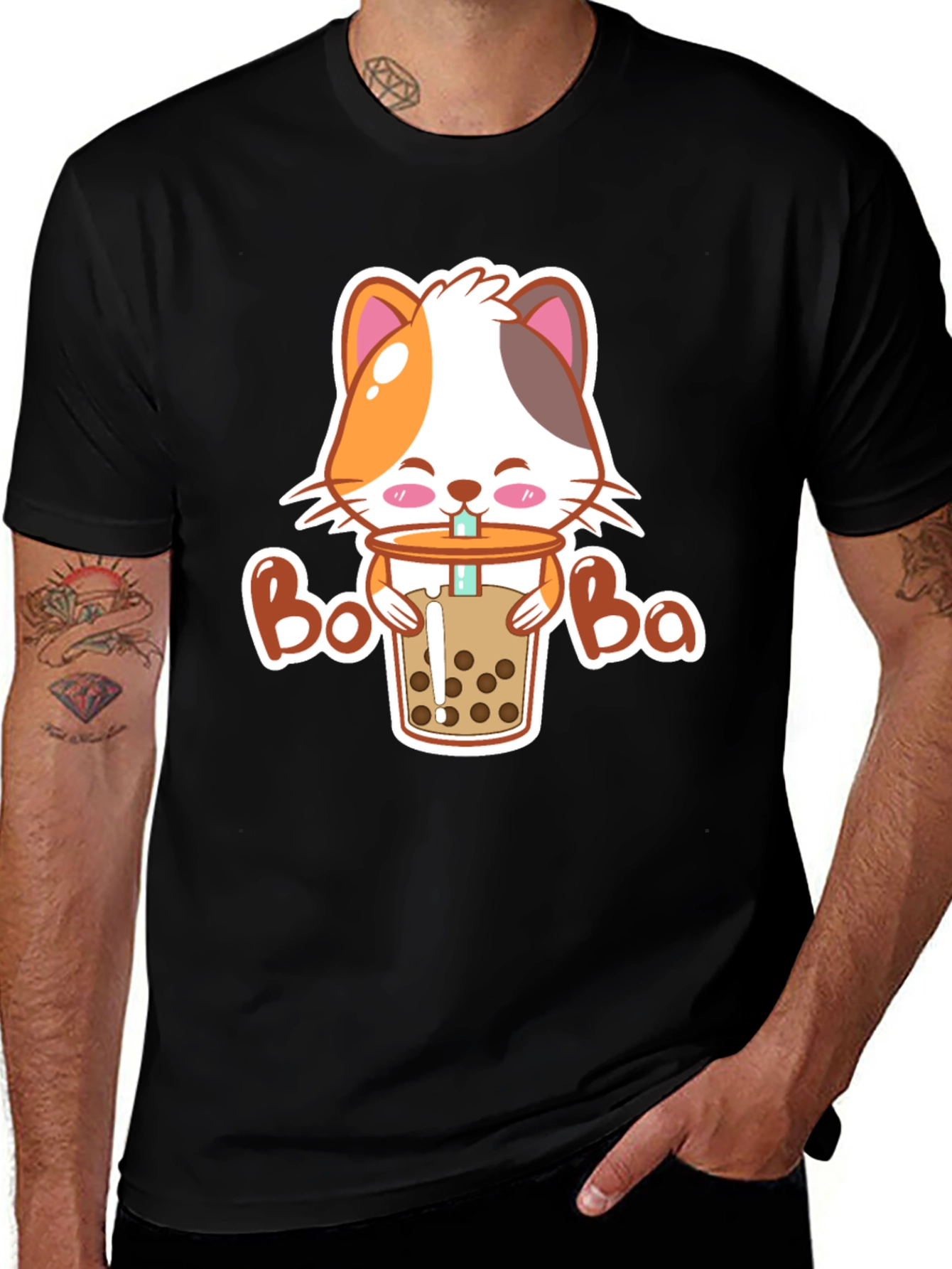Cat Boba T-Shirt - Cute Kawaii Style