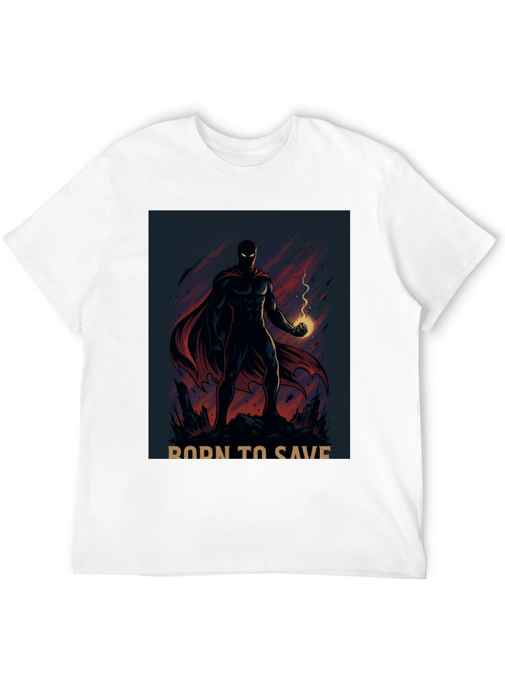 Born to Save Hero Graphic T-Shirt