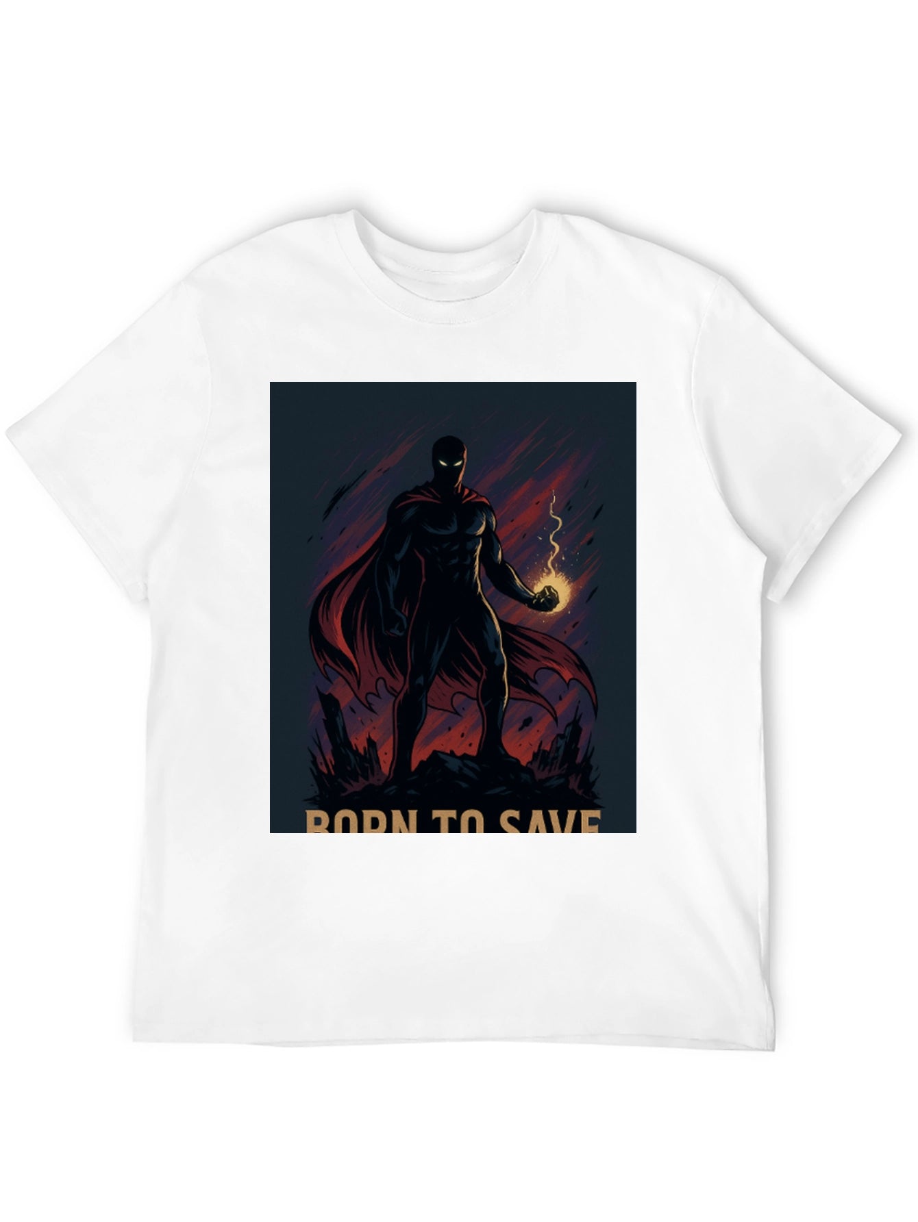 Born to Save Hero Graphic T-Shirt