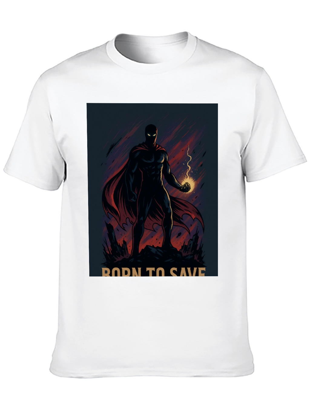 Born to Save Hero Graphic T-Shirt