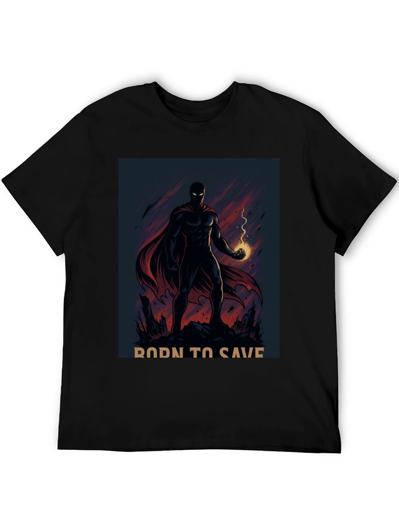 Born to Save Hero Graphic T-Shirt