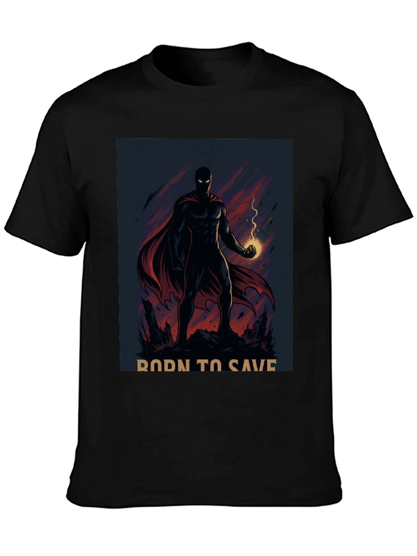 Born to Save Hero Graphic T-Shirt