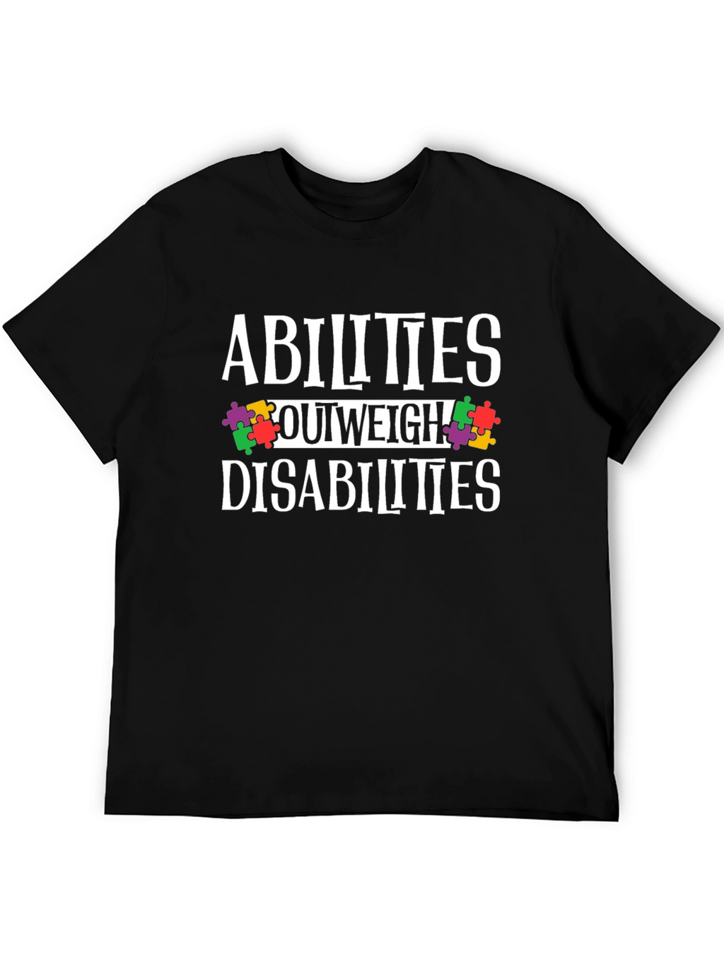 Abilities Outweigh Disabilities Awareness T-Shirt