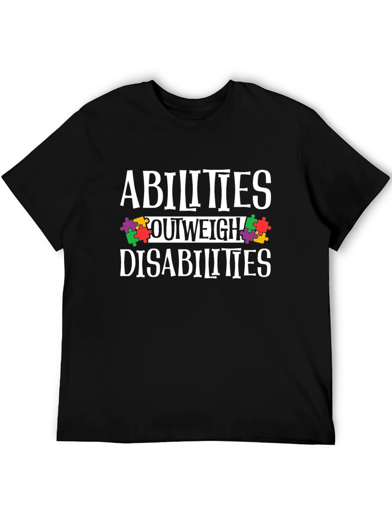 Abilities Outweigh Disabilities Awareness T-Shirt