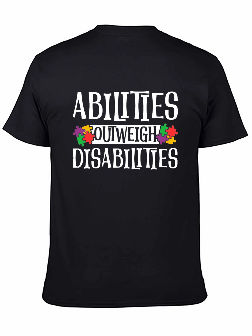 Abilities Outweigh Disabilities Awareness T-Shirt