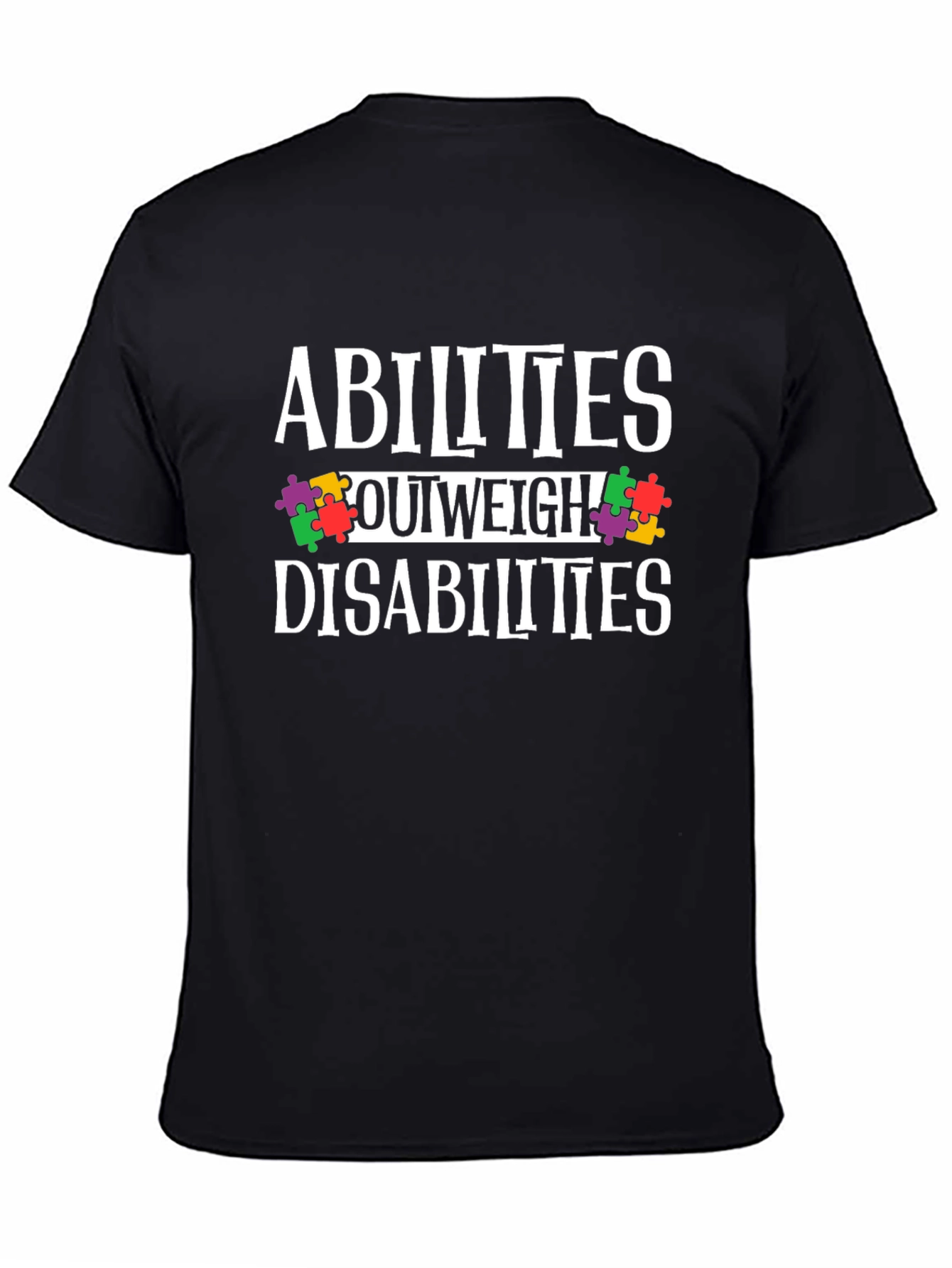 Abilities Outweigh Disabilities Awareness T-Shirt