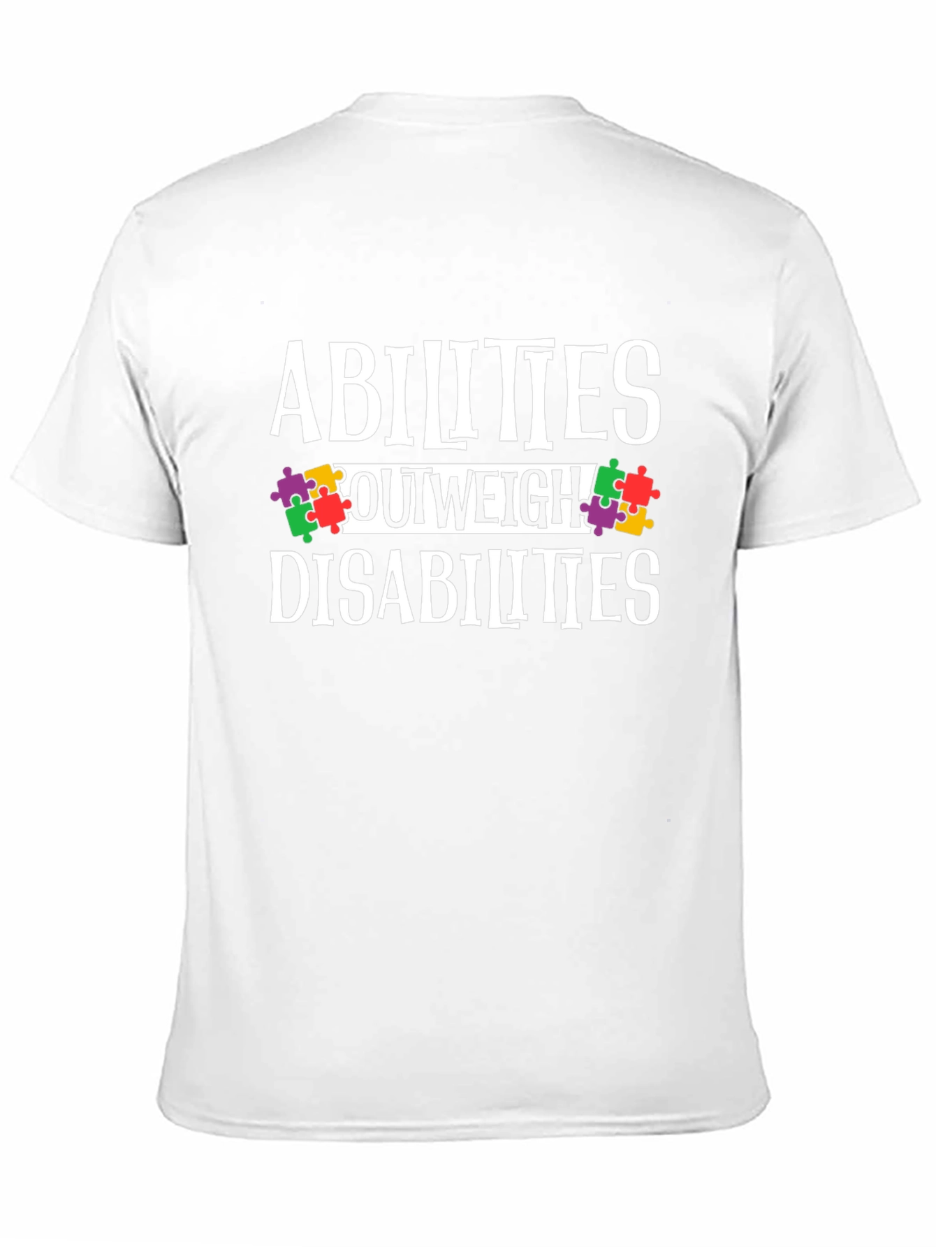 Abilities Outweigh Disabilities Awareness T-Shirt