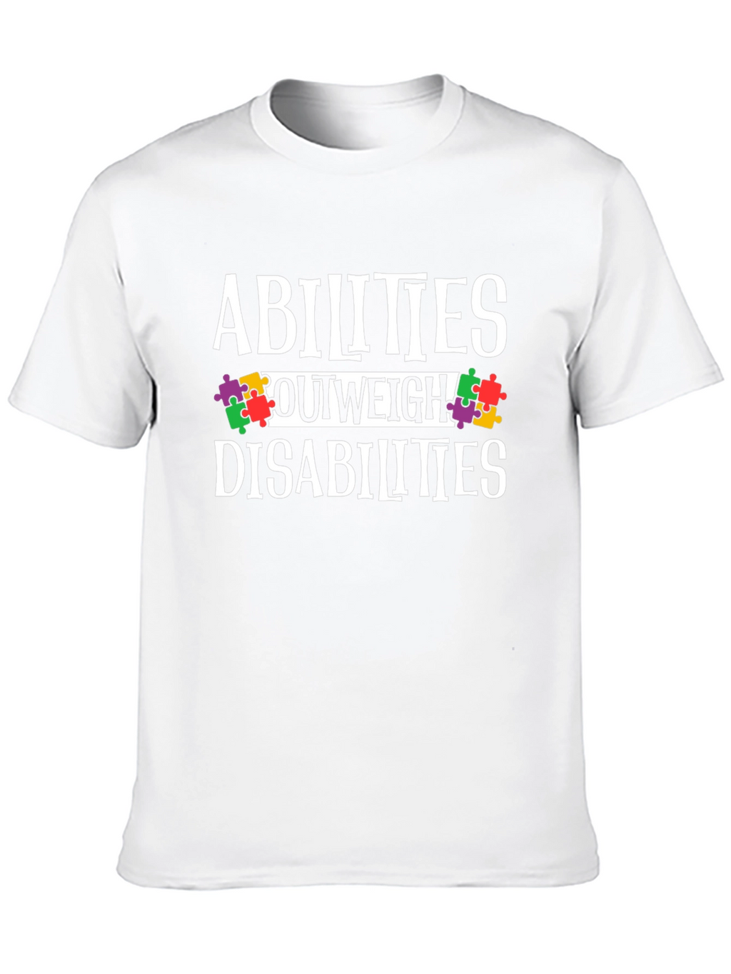 Abilities Outweigh Disabilities Awareness T-Shirt