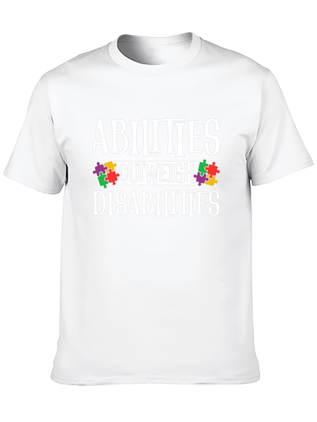 Abilities Outweigh Disabilities Awareness T-Shirt