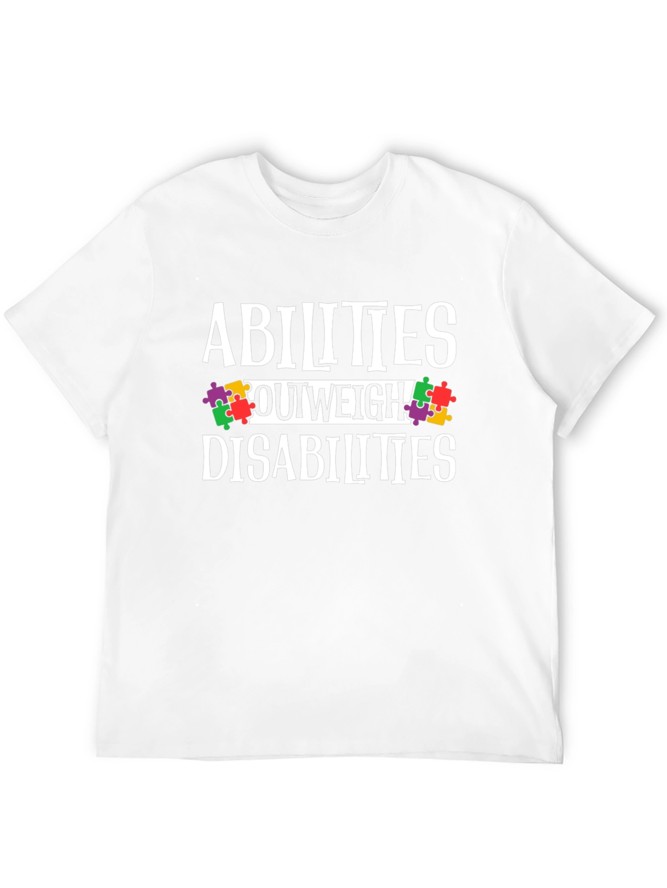 Abilities Outweigh Disabilities Awareness T-Shirt