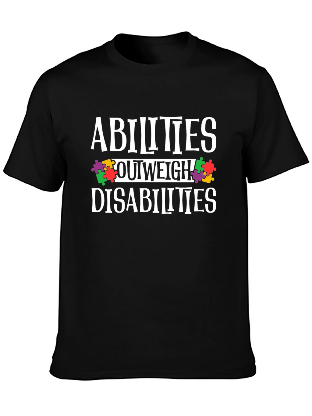 Abilities Outweigh Disabilities Awareness T-Shirt