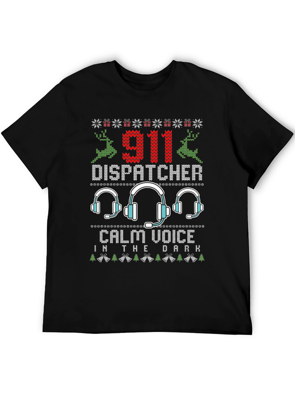 911 Dispatcher Ugly Christmas T-Shirt