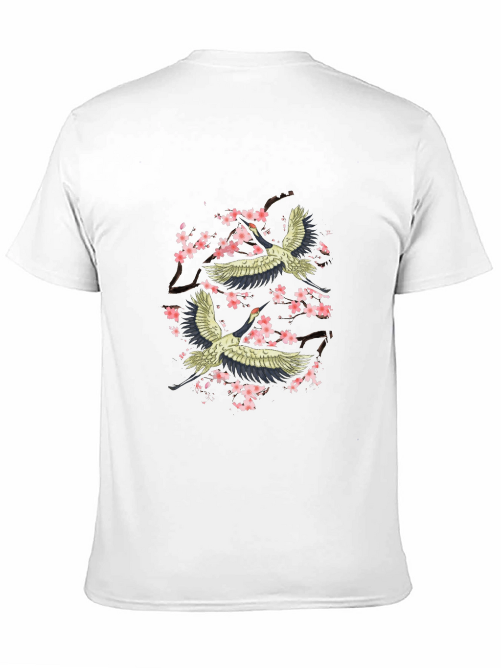 Crane & Cherry Blossom Graphic Tee