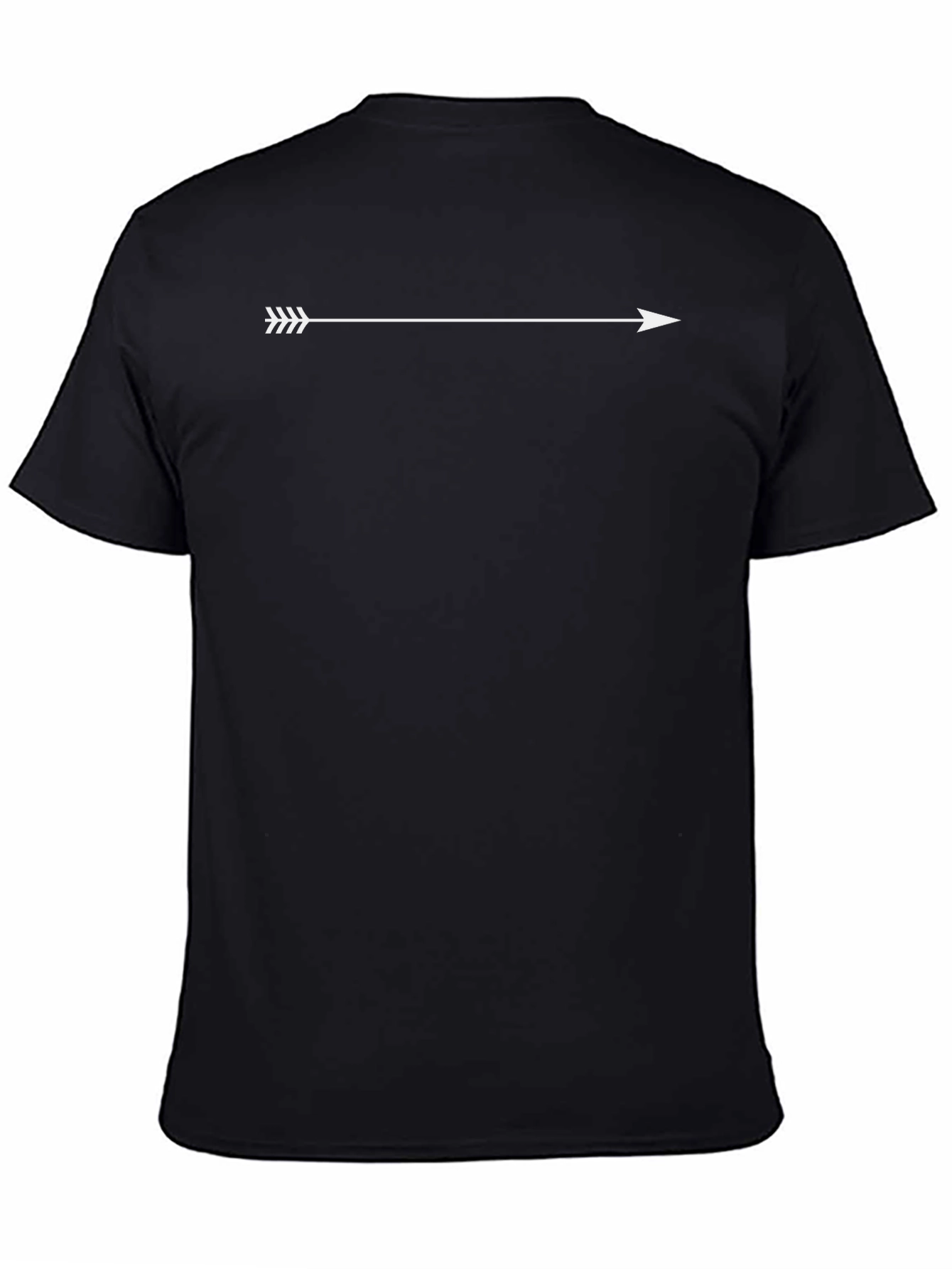 Arrow Graphic Print Black T-Shirt for Men