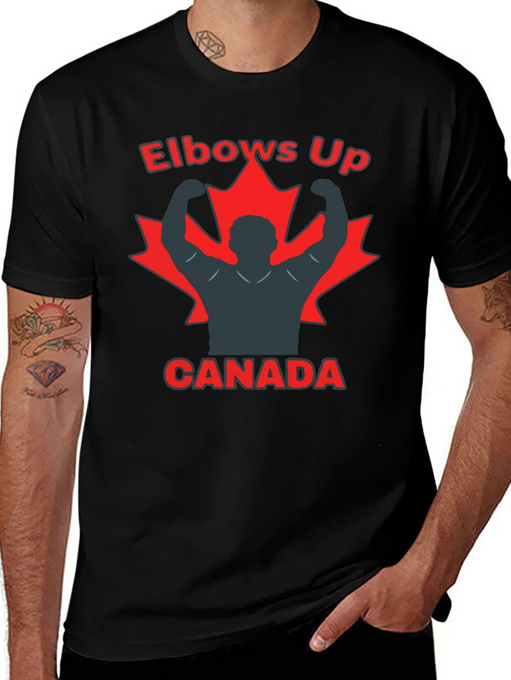 Elbows Up Canada Graphic T-Shirt