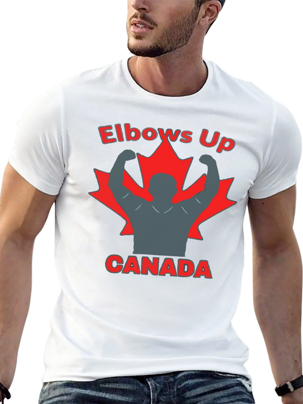 Elbows Up Canada Graphic T-Shirt