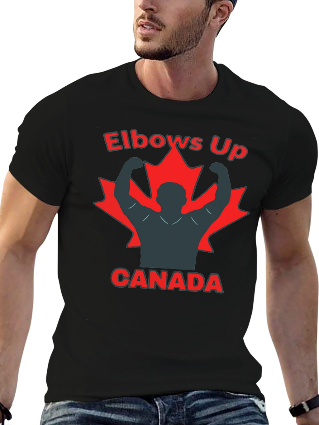 Elbows Up Canada Graphic T-Shirt
