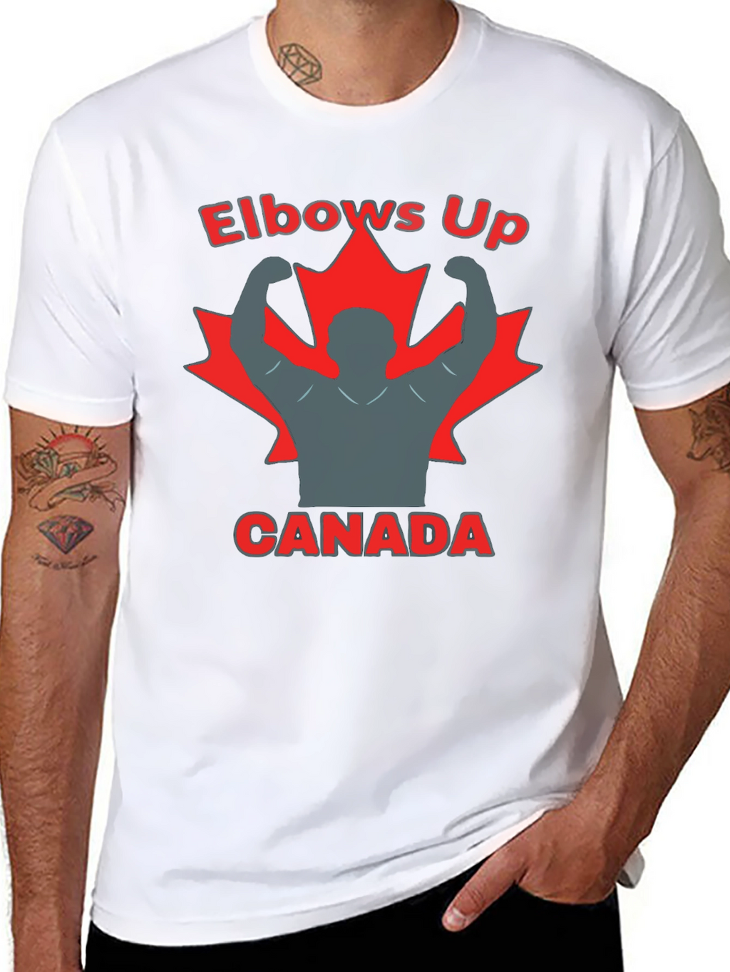 Elbows Up Canada Graphic T-Shirt