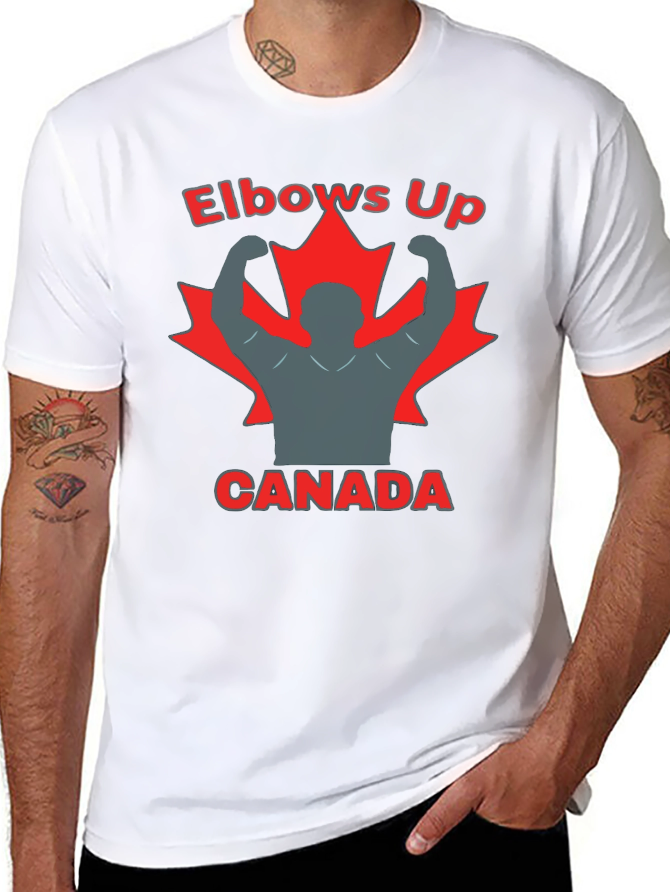 Elbows Up Canada Graphic T-Shirt