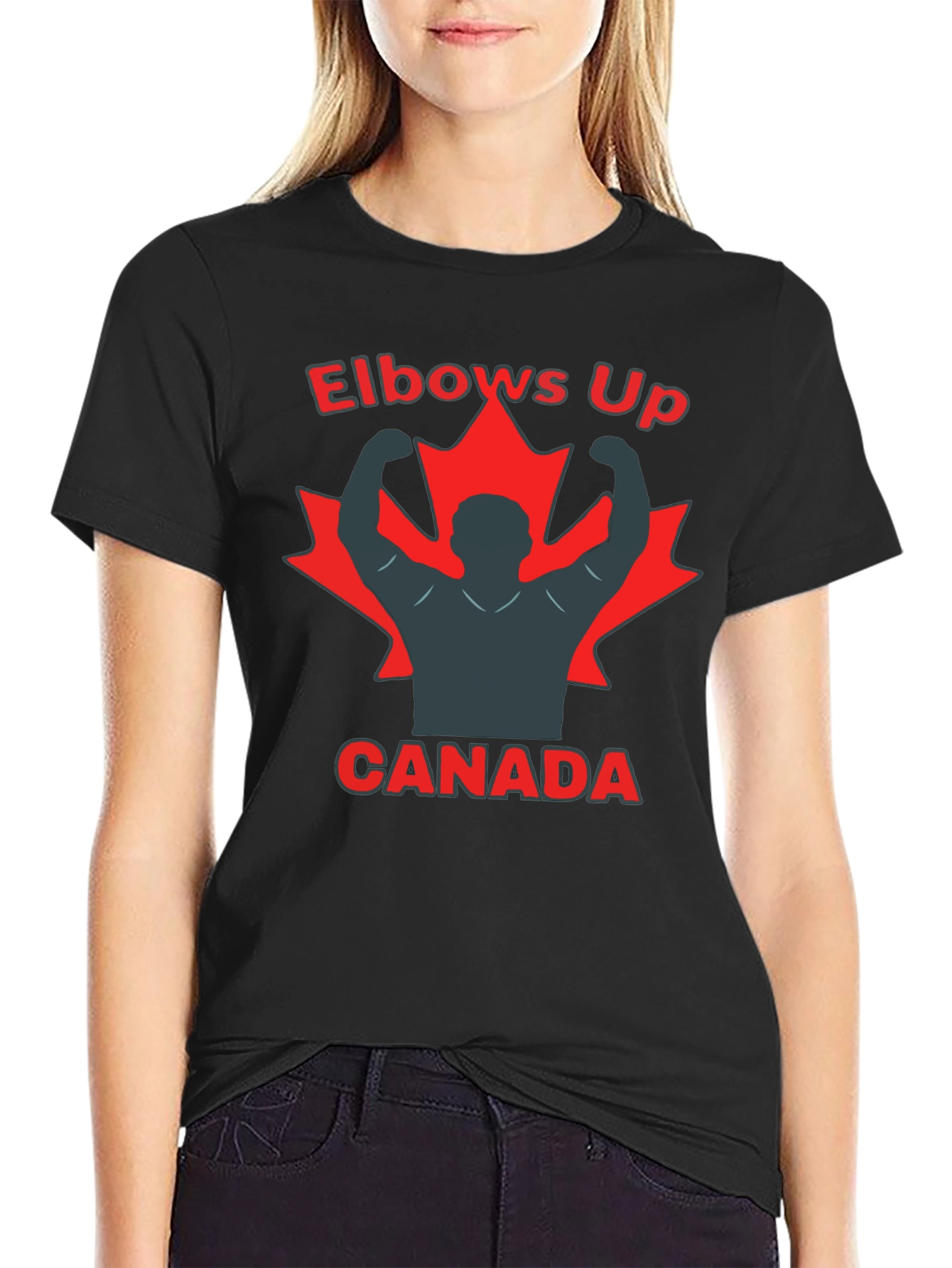 Elbows Up Canada Graphic T-Shirt