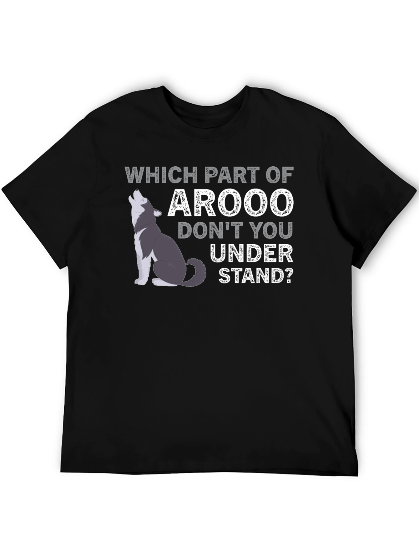 Arooo Funny Wolf T-Shirt