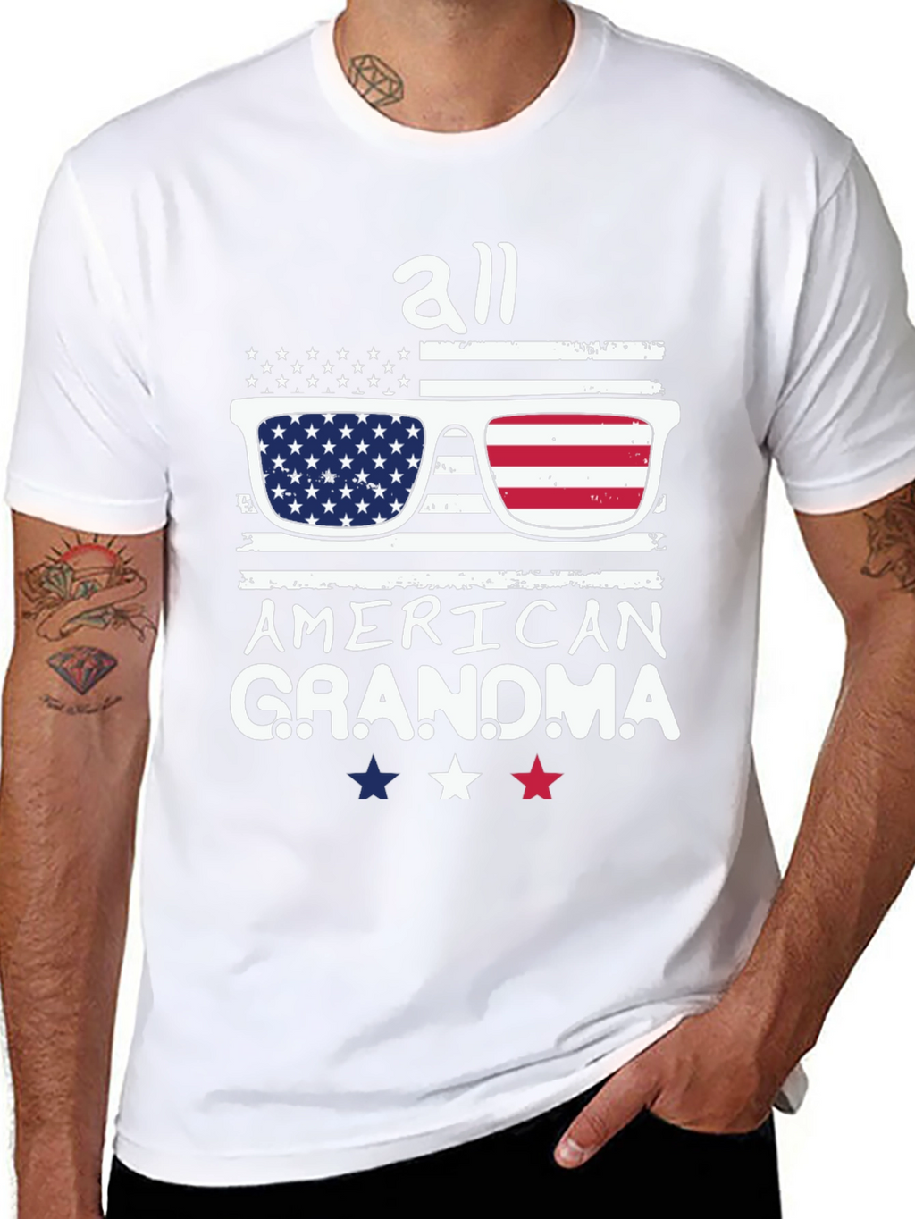 All American Grandma Patriotic T-Shirt