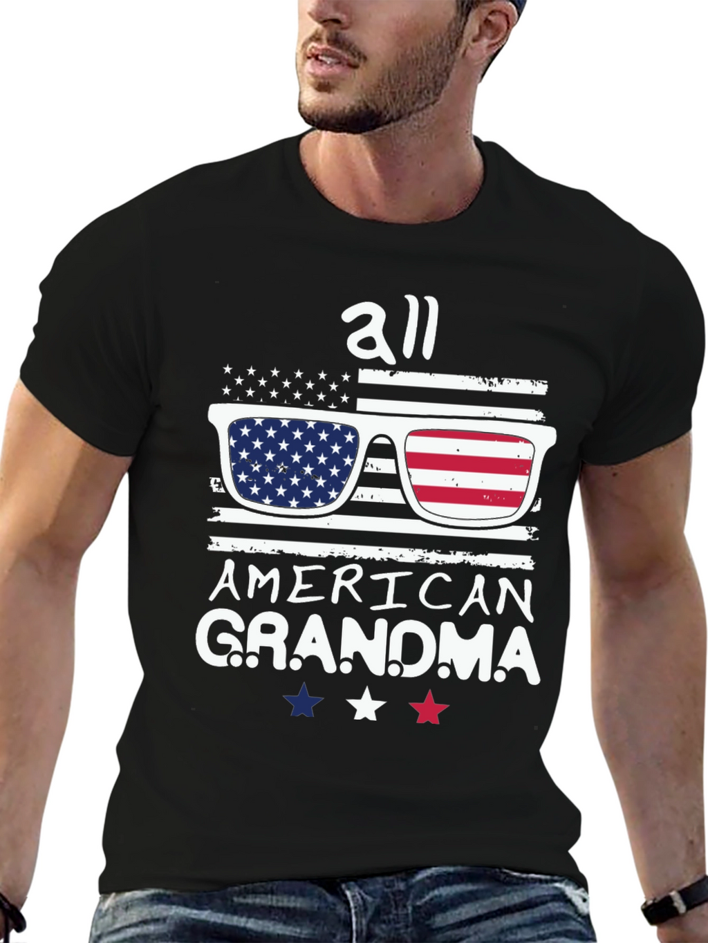 All American Grandma Patriotic T-Shirt