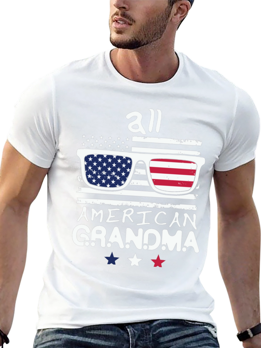 All American Grandma Patriotic T-Shirt