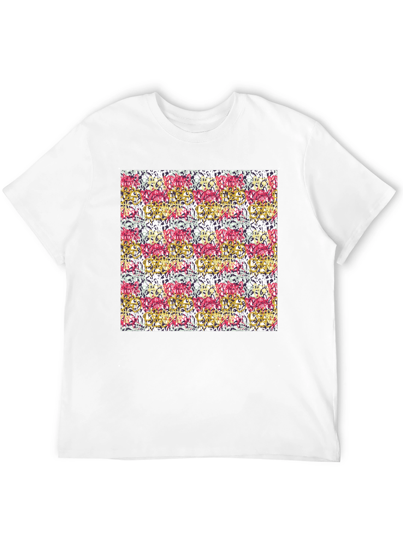 Abstract Art Print Black Tee